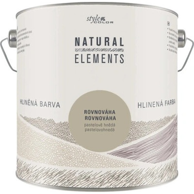 StyleColor Natural Elements Hlinená farba na stenu 2,5 l pastelová hnedá
