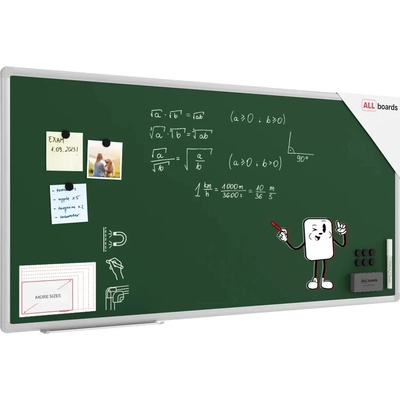 Allboards GB126 ZELENÁ magnetická křídová tabule 120 × 60 cm
