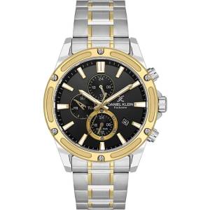 Daniel Klein DK. 1.14225-4 - Мъжки часовник, Exclusive, Кварцов, 44mm, 5 ATM, Черен Часовници