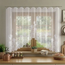 Hotová záclona alebo balkónový komplet, Dara, biela 300 x 150 cm
