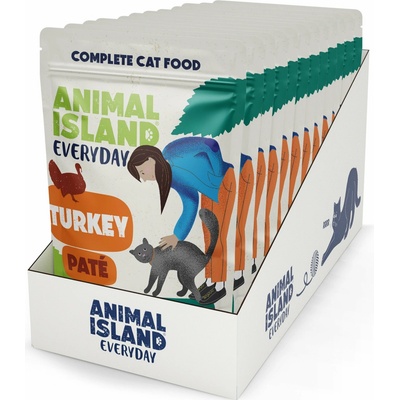 ANIMAL ISLAND Pate Turkey 12 x 100 g