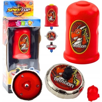 Lean Toys Vystřelovač s káčou létající disk červený