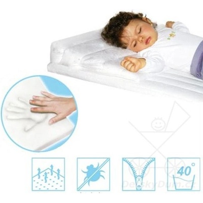 Baby Matex polštář s paměťovou pěnou Smart klín 60x36