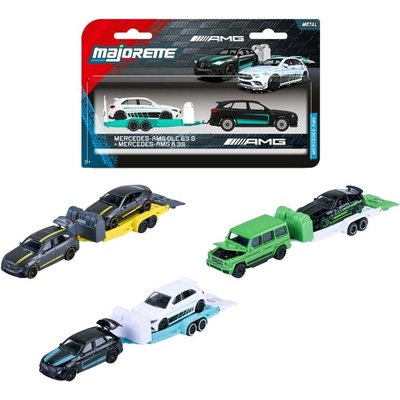 Majorette Mercedes-AMG s přívěsem kovový model s pohyblivými částmi