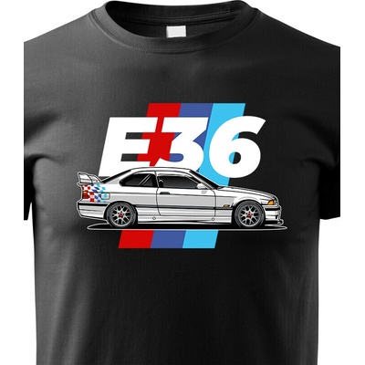 Dětské tričko Bmw E36 2 ČernáCanvas Dětské tričko Bezvatriko.cz 3031