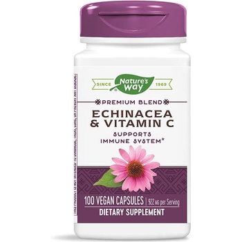 Nature's Way Echinacea & Vitamin C, 100 капсули, Nature's Way