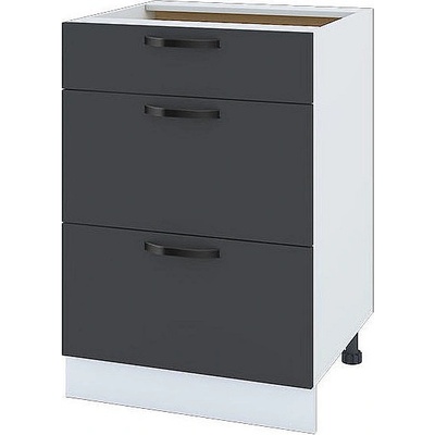 ИРИМ Долен кухненски шкаф Сити БФ-Карбон мат-11-57 60 см