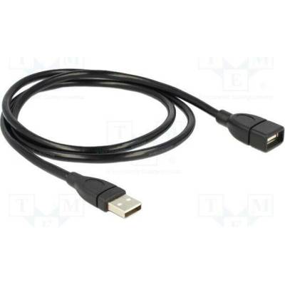 Delock 83500 USB 2.0 USB A zásuvka USB A vidlice 1m černý