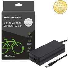 Qoltec Nabíječka pro e-bike 36V 42V 2A konektor 5,5 x 2,1mm