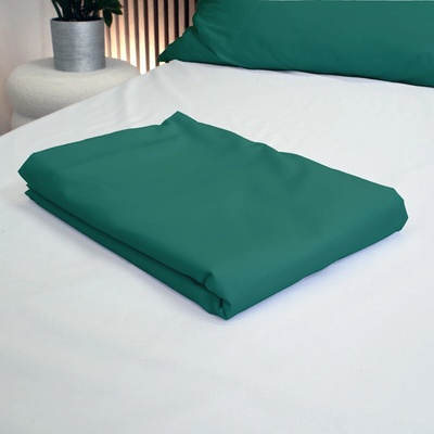 Takoy Prostěradlo na postel 250x250 bavlněný satén zelená-HT-00909 | 250x250 cm prostěradlo na postel