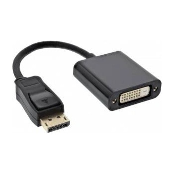 MicroConnect Adapter DP 1.2 - DVI-D M-F, DisplayPort - DVI-D 24+1 Black for connecting DVI-I terminals to a computer+s DisplayPort
