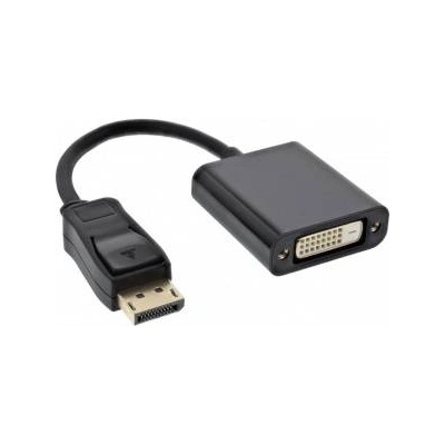 MicroConnect Adapter DP 1.2 - DVI-D M-F, DisplayPort - DVI-D 24+1 Black for connecting DVI-I terminals to a computer+s DisplayPort