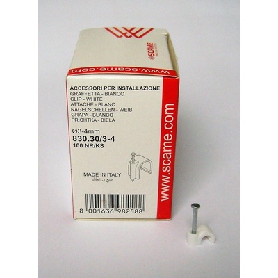 Kabelové příchytky, průměr 3-4mm, 100ks, 830.30/3-4