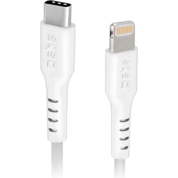 SBS TECABLELIGTC1W USB-C - Lightning Cable MFi Certified, 1m - Бял (TECABLELIGTC1W)