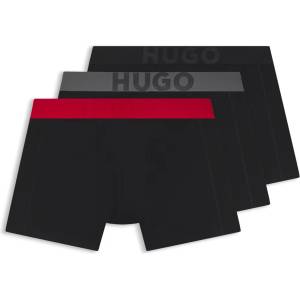 HUGO Комплект три - мъжки боксерки HUGO черни HUGO | Cheren | МЪЖЕ | L