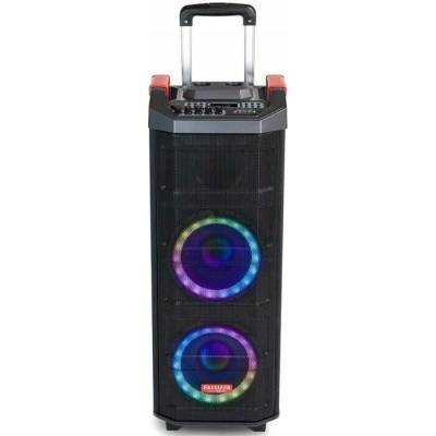 Přenosný velký reproduktor Aiwa KBTUS 608 černý 600W BT KARAOKE 2 mikrofony
