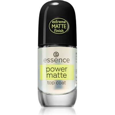 essence Power Matte топ гел-лак с матов ефект 8ml