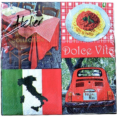 Atelier servítky Dolce Vita 33x33cm 20ks