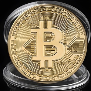 HARAHU Монета Bitcoin - Златна KP3144