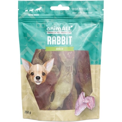 animALL Králičí ouško s jehněčím 250 g