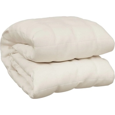 Shumee Zátěžová deka světle krémová 11 kg bavlna