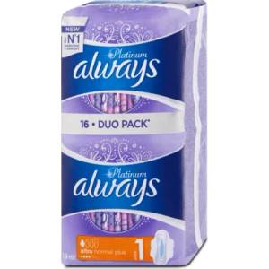 Always Дамски превръзки Platinum Ultra Normal duo, 16 бр (2111010)