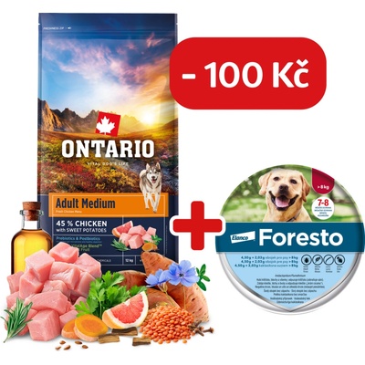 Ontario Adult Medium Chicken & Sweet Potatoes 12 kg