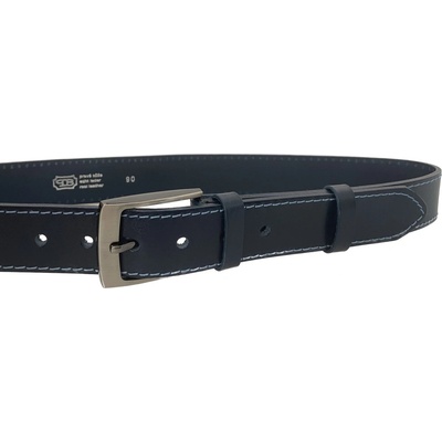 Penny Belts kožený opasek 34-1-59 modrý