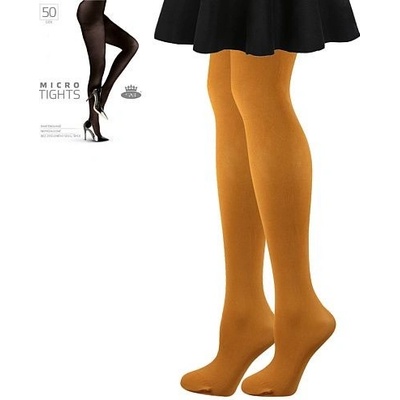 Lady B punčochové kalhoty MICRO tights 50 DEN oak buff hořčicová
