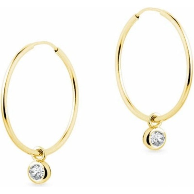 Swarovski e. dámske zlaté náušnice see3328