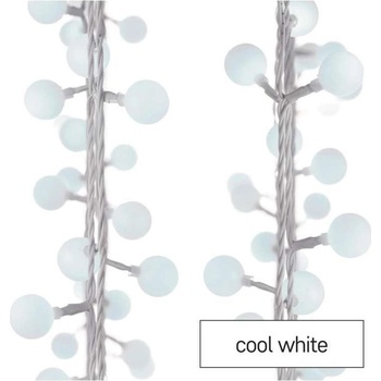 Emos D5AC01 40 LED cherry řetěz kuličky 2,5 cm 4 m venkovní i vnitřní studená bílá časovač