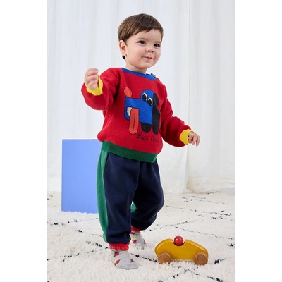 Bobo Choses Бебешки памучен пуловер Bobo Choses Doggy Mate (225AB121)
