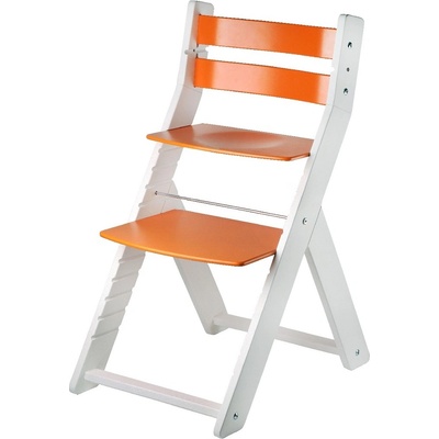 Posedo Rostoucí židle pro prvňáčka Sandy bílá / oranžová