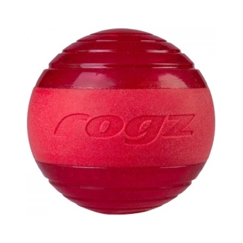 Rogz Squeekz - Кучешка играчка гумена скърцаща топка 6.4 см. червена