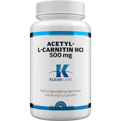 KLEAN LABS Ацетил-L-карнитин HCl 500 мг - 60 капсули