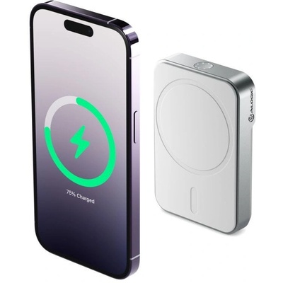 ALOGIC Matrix Универсална магнитна преносима батерия 5000mAh Бяла (MSPB5KWH)