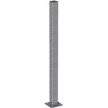 Plotový sloupek 6x6 cm s patkou - výška 100 cm ✔ Bez držáků plotových polí