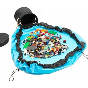 CoZy Hracia podložka a vak na hračky 2v1 Modrá