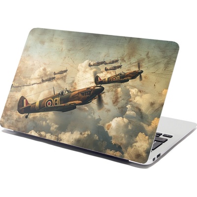 Sablio Samolepka na notebook Stíhačky Spitfire v letecké bitvě - 29x20 cm – Hledejceny.cz