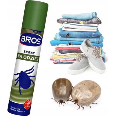 Bros spray na odevy odpudzuje a zabíja kliešte 90 ml