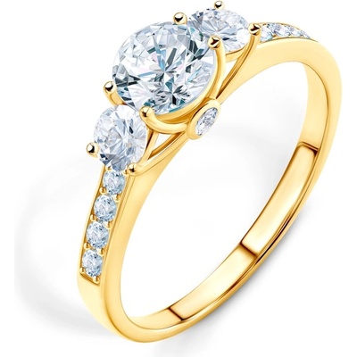 SAVICKI Годежен пръстен Dream: злато, бял сапфир