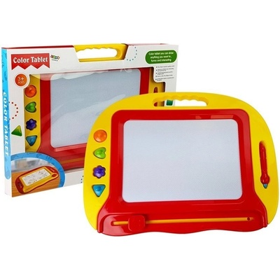 mamido Magnetická kreslící tabule s razítky červená