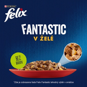Felix Fantastic kura hovädzie králik jahňacie v želé 24 x 85 g