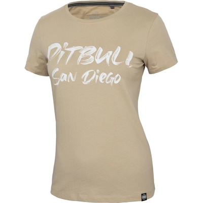 PITBULL WEST COAST T-SHIRT DÁMSKE TRIČKO BRUSH PIESKOVÉ SAND