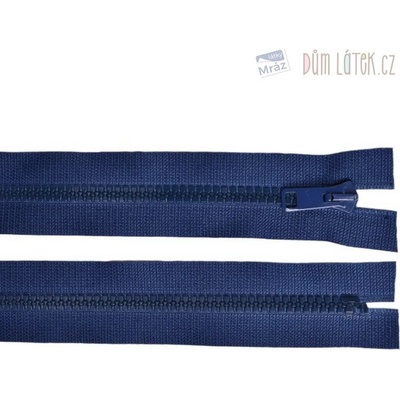 Zips kostený nedeliteľný kráľovská modrá, dĺžka 16 cm