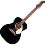 Fender California Deluxe Villager E WN Black 12-струнна електро-акустична китара