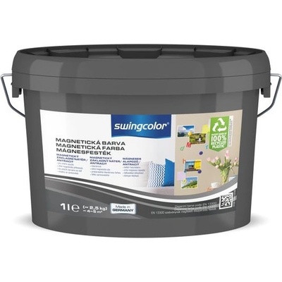 Swingcolor tabulová Barva na stěnu magnetická, antracitová, matná, 1 l 6195 T0001 7540
