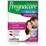 Vitabiotics Таблетки за зачеване за него и нея Pregnacare - Vitabiotics, 30 + 30 броя (14680)