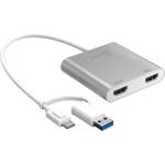 j5create Адаптер j5create JCA365, USB-C към 2x HDMI, 4K (3840 x 2160) - J5-JCA365 (J5-JCA365)