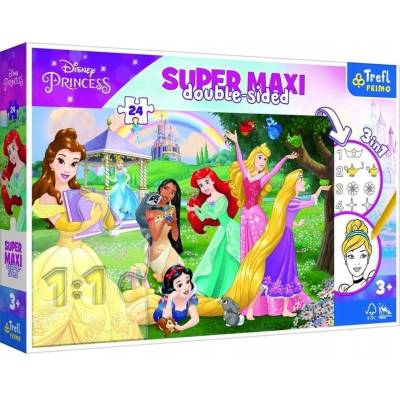 TREFL Oboustranné Veselé princezny SUPER MAXI 24 dílků